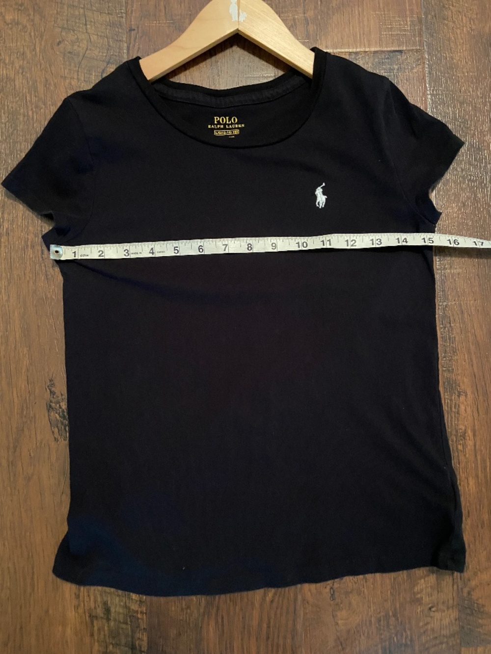 LIKE NEW Polo Ralph Lauren  shirt sz 12/14 150 Black Casual Sporty Classic Kids
